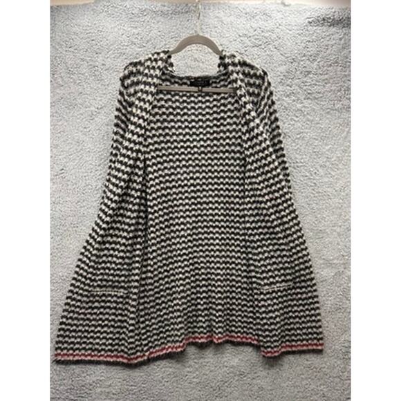 Joseph A. Medium Hooded Cardigan Open Front Duster Cozy Warm Comfortable Winter - Picture 7 of 10